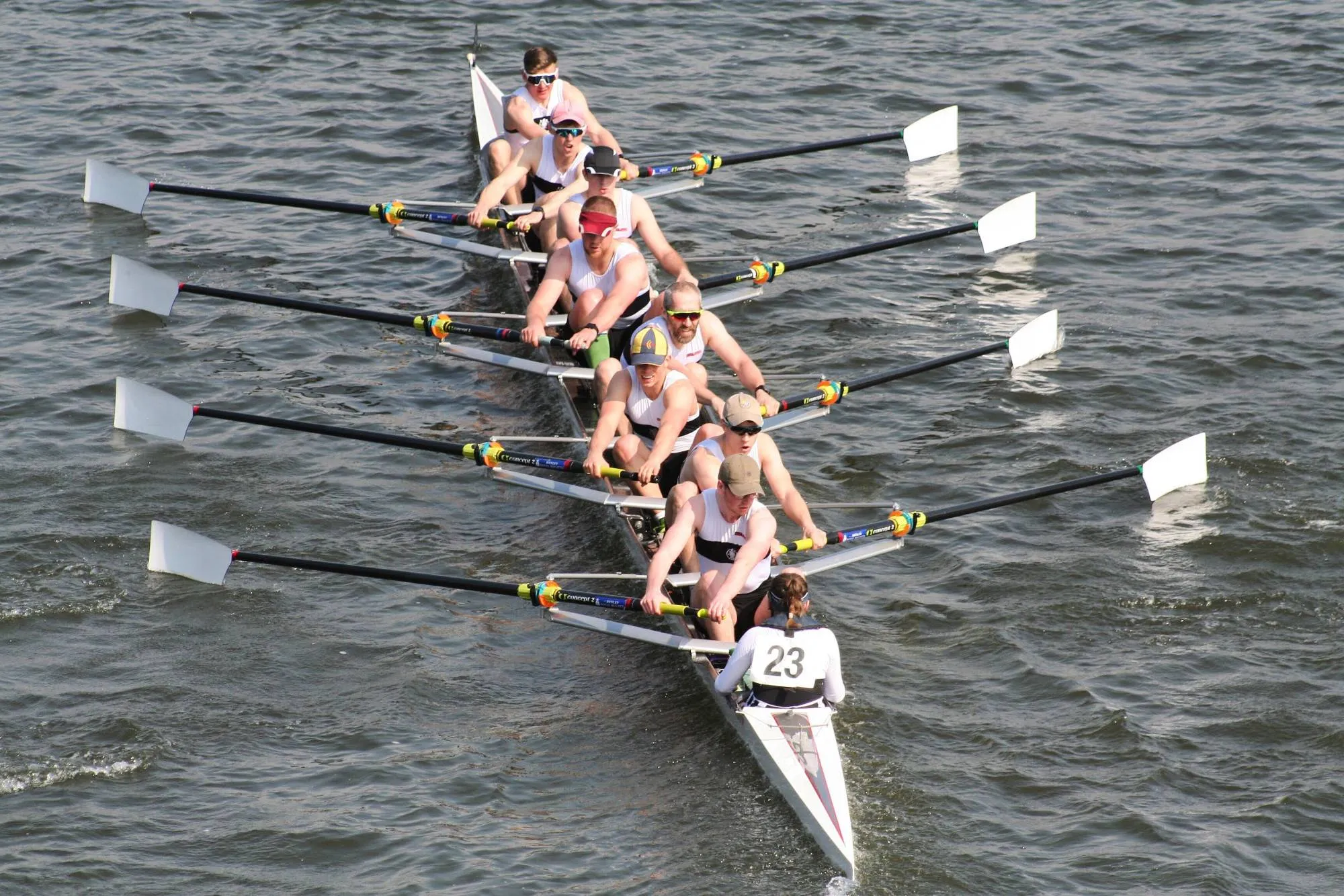 Tyne’s first eight racing in 2019